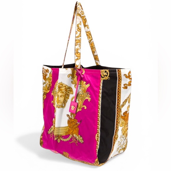 Versace Medusa Renaissance Nylon Tote EUC - Picture 2 of 5